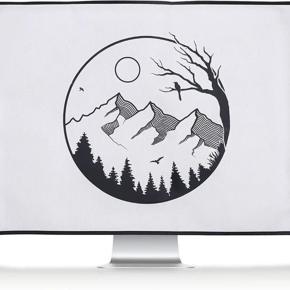Computer Monitor Cover Compatible with 27-28" Monitor - Relax in Mountains - Picture 4 of 4